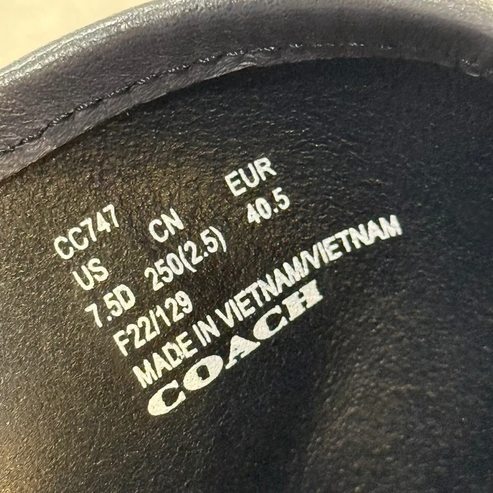 Coach Desert Midnight Navy Suede Chukka Boots NIB Mens 7.5D Preppy‎ Classic